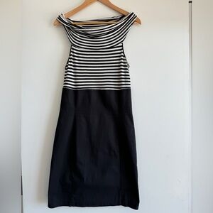 Italian fitted dress black & white